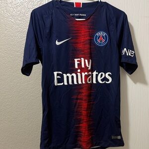 Nike Kids PSG Navy and Red Soccer Jersey